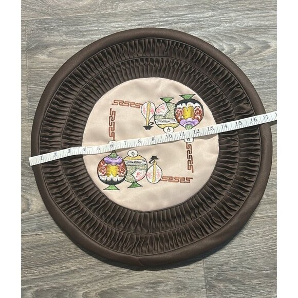 Vintage Bundle Handmade Korean Patchwork Floor Cushion Cover Throw Pillow Satin - Picture 12 of 16